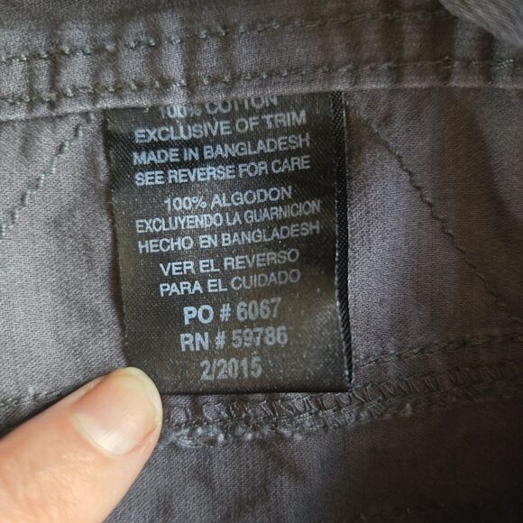 Airwalk Cargo Shorts Men's 32 Dark Gray Outdoor Hiking Active Bottoms W/ Pockets - Picture 4 of 7